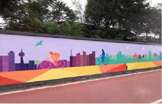 梨林墙体彩绘-围墙