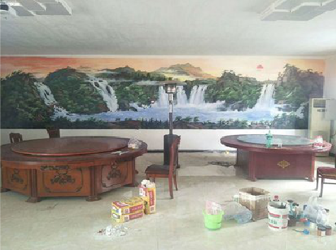 梨林墙绘-写实风景