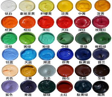 梨林墙绘颜色的选择有讲究。