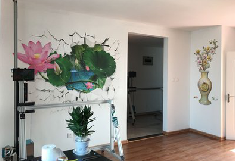 梨林墙体彩绘相比墙纸的优势。