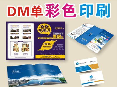 梨林单页印刷，色彩搭配简单。