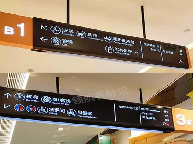 梨林如何通过商场标识牌引导客流分布?